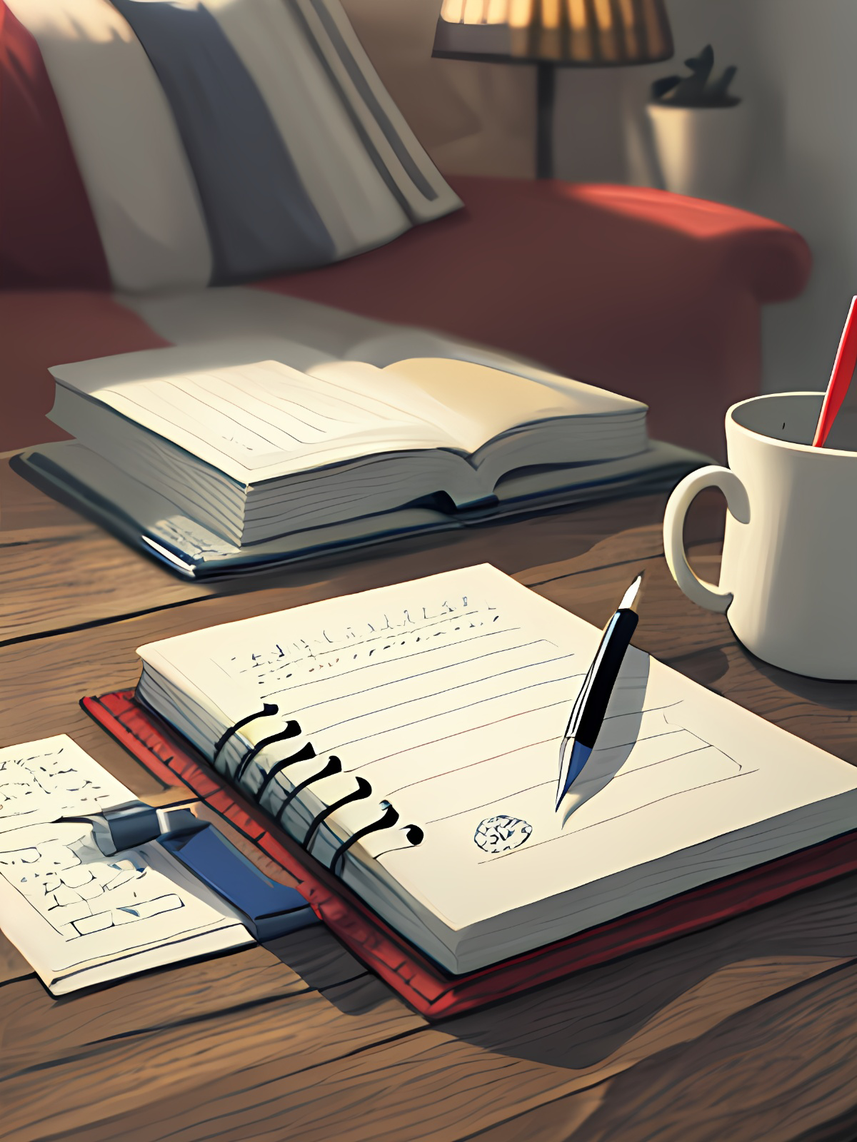 晨光中的目标笔记